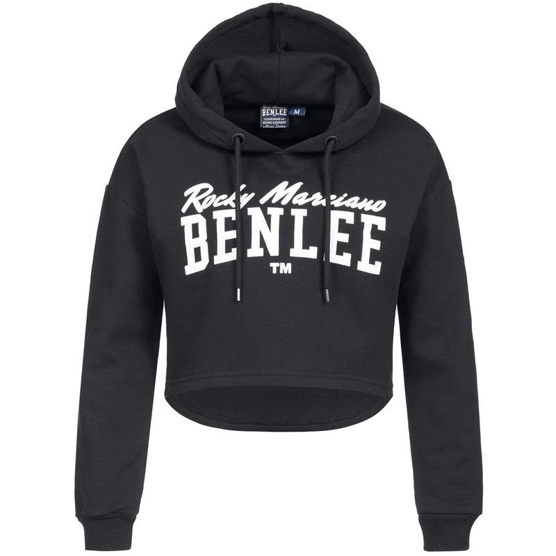 BENLEE Rocky Marciano Aphrodite Cropped Hoodie, womens, Cropped Hoodie, 190674, Black, L