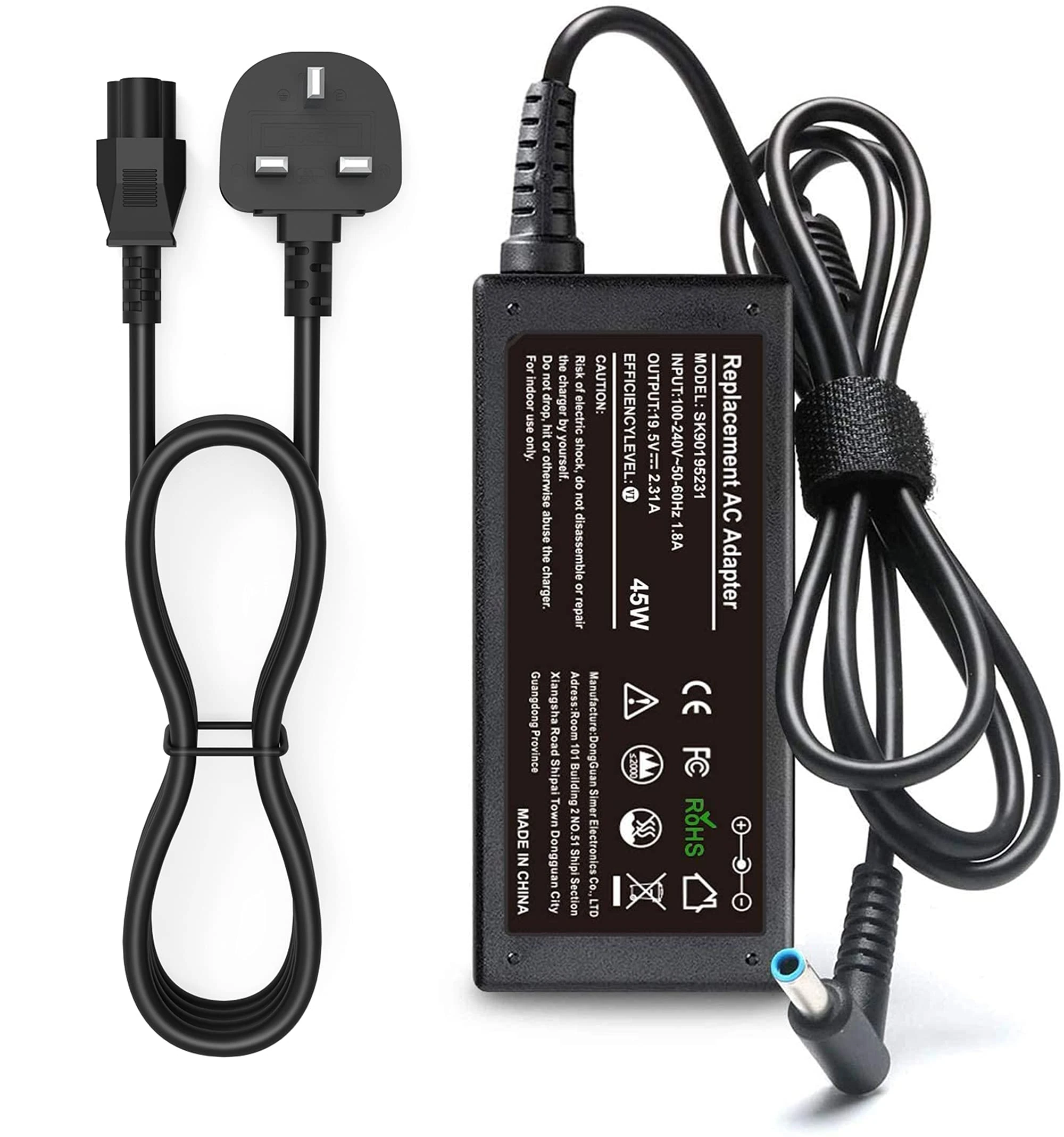 SKOTSLYE 45W Laptop Charger Compatible with HP Stream 11 13 14, Pavilion 11 13 15, Elitebook 840 850, Spectre x360 x2 11 13 and ProBook 430, 19.5V 2.31A Power Supply 4.5mm x 3mm