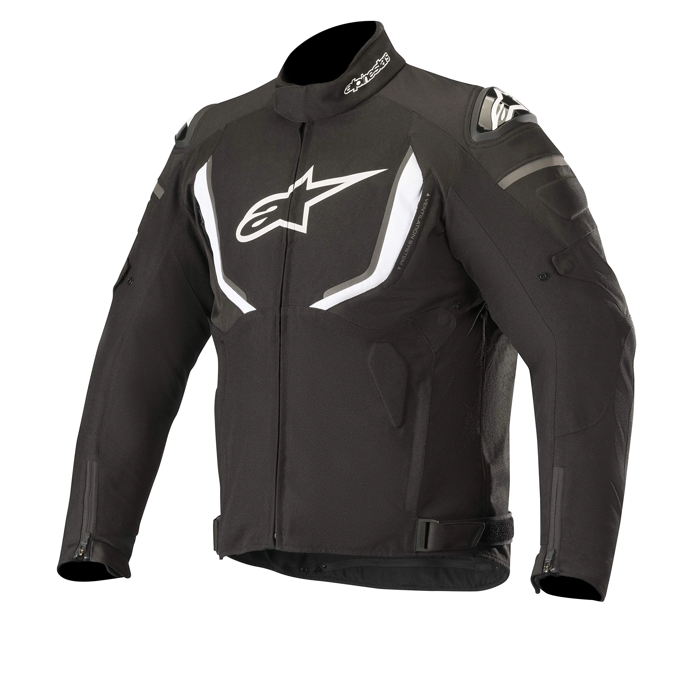 Alpinestars Motorcycle jackets T-gp R V2 Waterproof Jacket Black White, Black/White, XXL