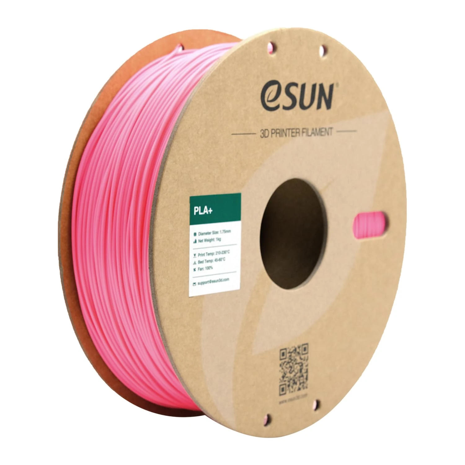 eSUN PLA+ Filament 1.75mm, Enhanced Toughness 3D Printer Filament PLA Plus, Dimensional Accuracy +/- 0.03mm, 1KG Spool (2.2 LBS) 3D Printing Filament for 3D Printers, Pink