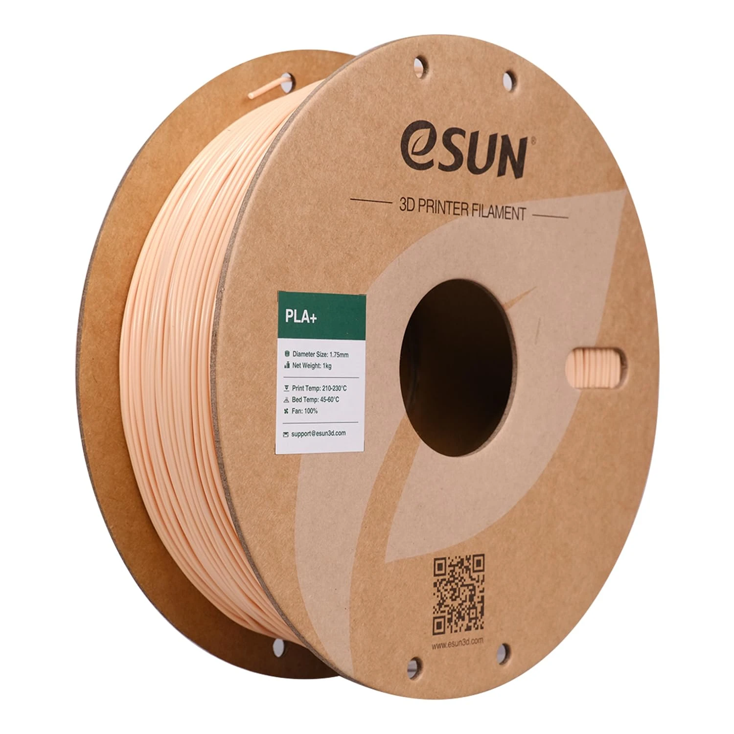 eSUN PLA+ Filament 1.75mm, Enhanced Toughness 3D Printer Filament PLA Plus, Dimensional Accuracy +/- 0.03mm, 1KG Spool (2.2 LBS) 3D Printing Filament for 3D Printers, Beige