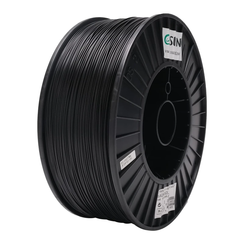 eSUN PLA+ Filament 1.75mm, Enhanced Toughness 3D Printer Filament PLA Plus, Dimensional Accuracy +/- 0.03mm, 3KG Spool (6.6 LBS) 3D Printing Filament for 3D Printers, Black