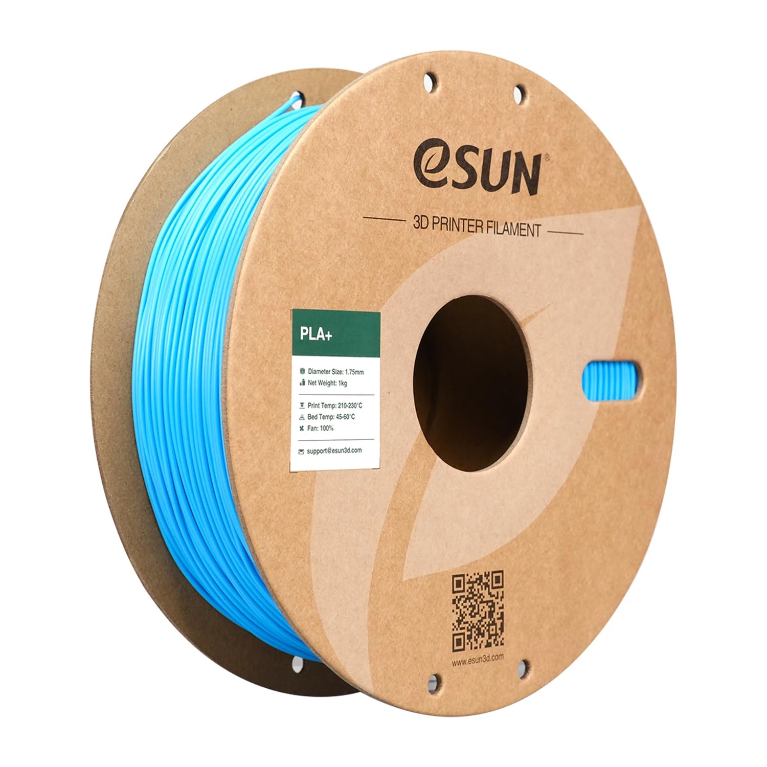 eSUN PLA+ Filament 1.75mm, Enhanced Toughness 3D Printer Filament PLA Plus, Dimensional Accuracy +/- 0.03mm, 1KG Spool (2.2 LBS) 3D Printing Filament for 3D Printers, Light Blue