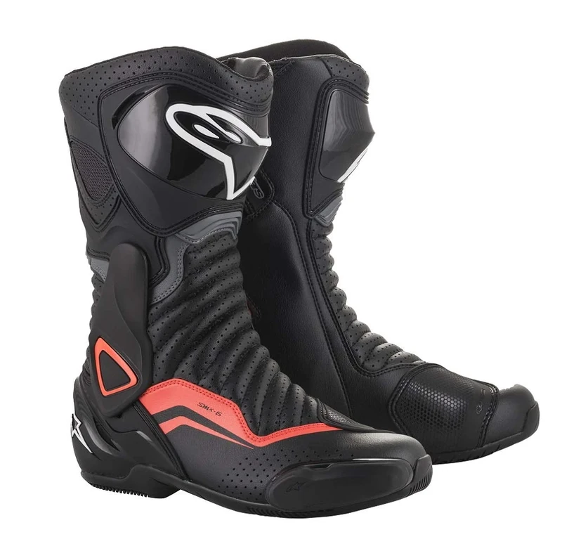 Motorcycle boots Alpinestars Smx-6 V2 Black Red, Black/Red, 42