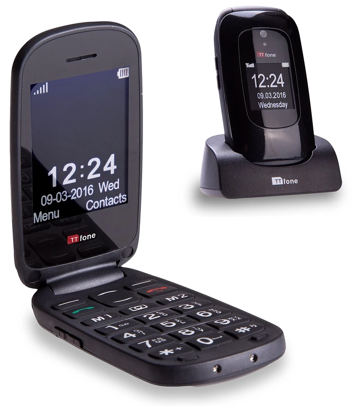 TTfone Lunar TT750 Big Button Flip Phone - EE Pay As You Go