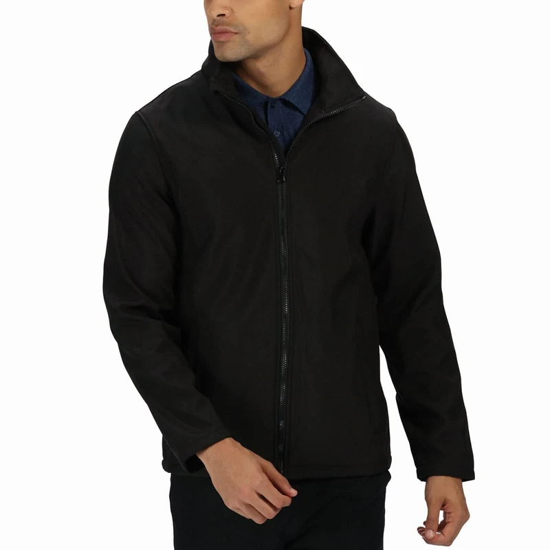 Regatta Mens Ablaze Printable Softshell Jacket (M) (Black/Black)