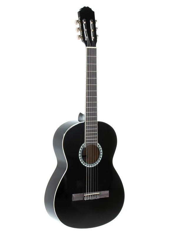 GEWA Concert Guitar Basic Plus, classical guitar, spruce top, basswood body, 4/4, black