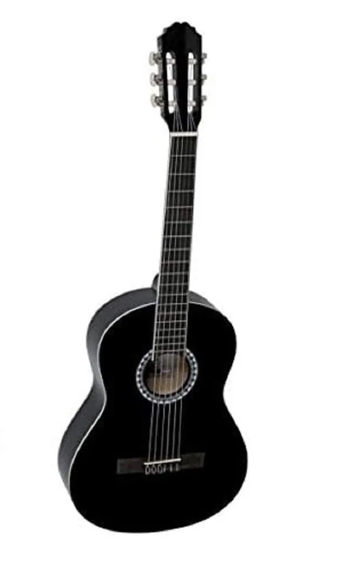 GEWA Concert Guitar Basic Plus, classical guitar, spruce top, basswood body, 3/4, black