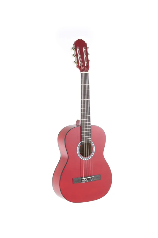 GEWA classical guitar, Basic guitar, basswood body, pakkawood fingerboard, chrome-plated machine heads, 1/2 red