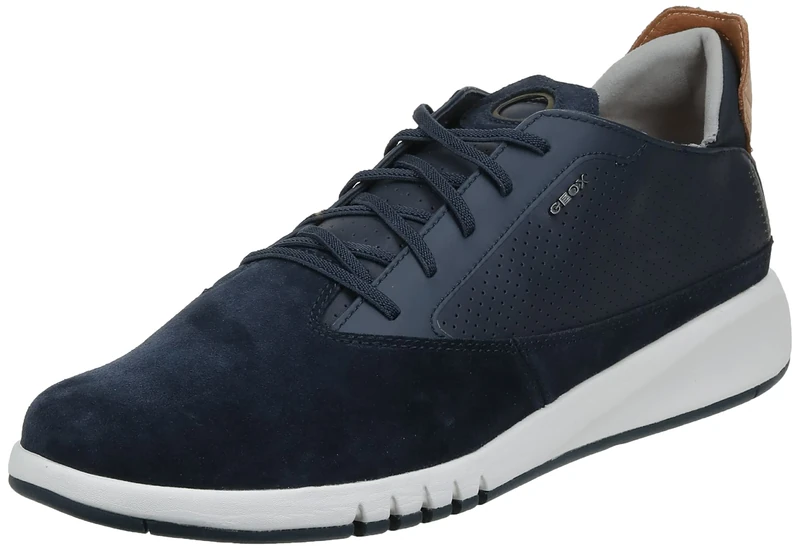 Geox Mens U Aerantis Sneakers, Navy, 10.5 UK