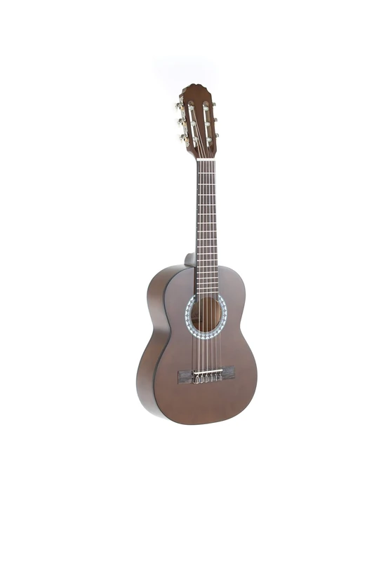 GEWA classical guitar, Basic guitar, basswood body, pakkawood fingerboard, chrome-plated machine heads, 1/4 walnut-coloured