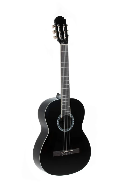 GEWA classical guitar, Basic guitar, basswood body, pakkawood fingerboard, chrome-plated machine heads, 1/4 black