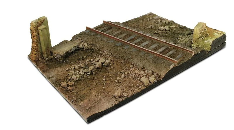 Vallejo Scenics - 1:35 Country Railway Crossroads 31cm x 21cm - Image 1