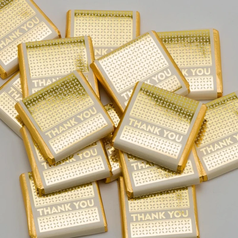 Italian Options Gold Thank You Chocolate Neapolitans (100 Chocolates)