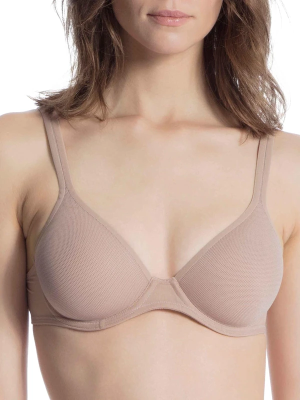 CALIDA Women's Feminine Air Spacer BH Bra, Almondine, 36D - Image 1