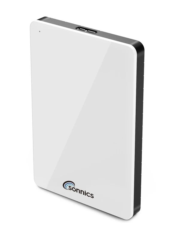 Sonnics 320GB White External Portable Hard drive USB 3.0 Compatible with Windows PC, Apple Mac, Smart tv, XBOX ONE & PS4