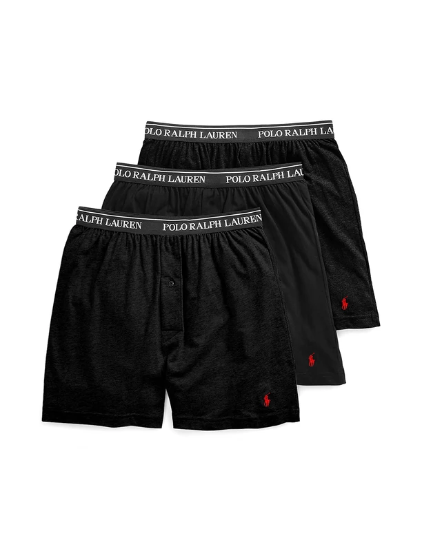 POLO Ralph Lauren Classic Cotton Knit Boxer 3-Pack