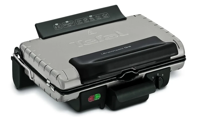 Tefal Ultracompact Barbecue Grill 600, Silver - Gc302b28