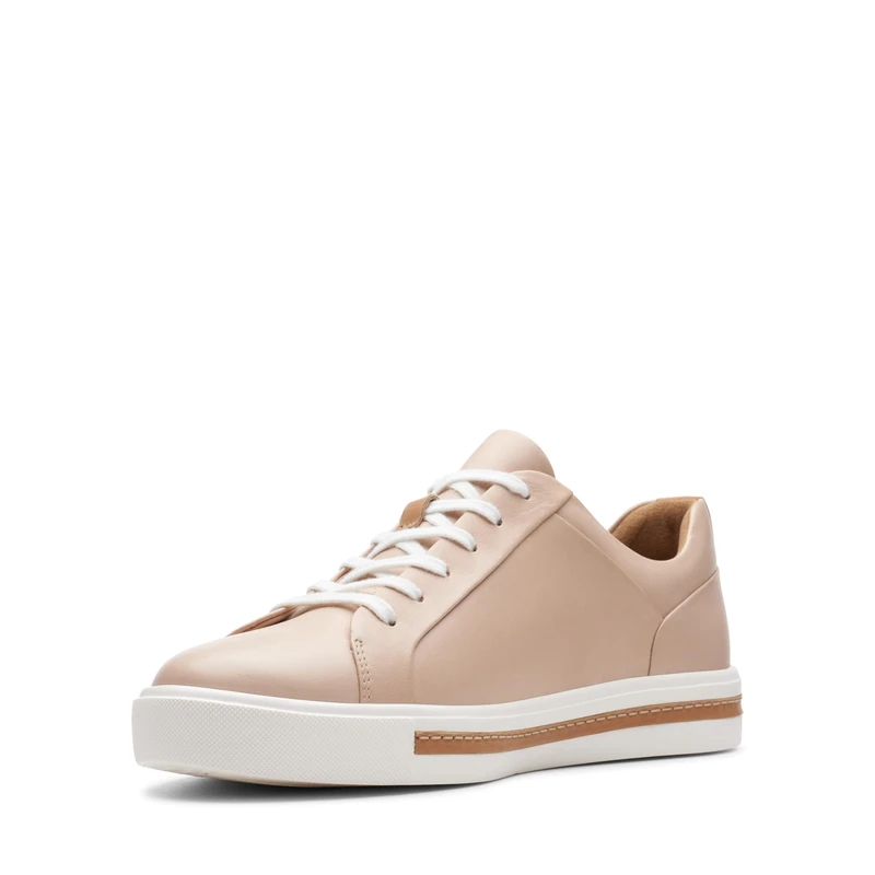 Clarks Un Maui Lace, Women’s Low-Top Sneakers, Beige (Nude Leather -), 8.5