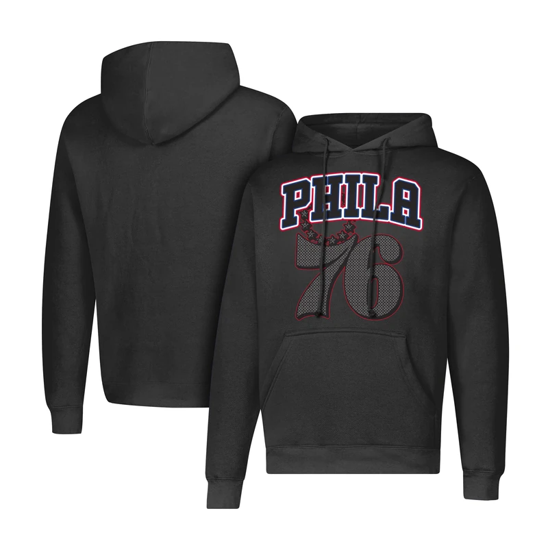 Ultra Game NBA Men's Fleece Hoodie Pullover Sweatshirt Primo Metallic Black