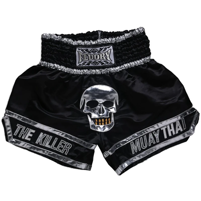 FLUORY Muay Thai Fight Shorts - MMA Training Clothing for Martial Arts, Kickboxing & Grappling