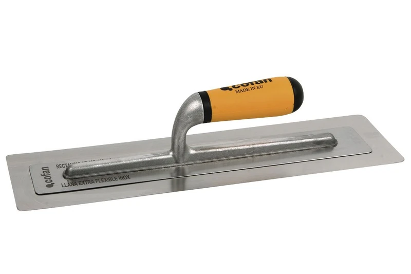 Cofan Extra-Flexible Rectangular Trowel | Made of Stainless Steel | Measures 405 x 110 x 0.3 mm