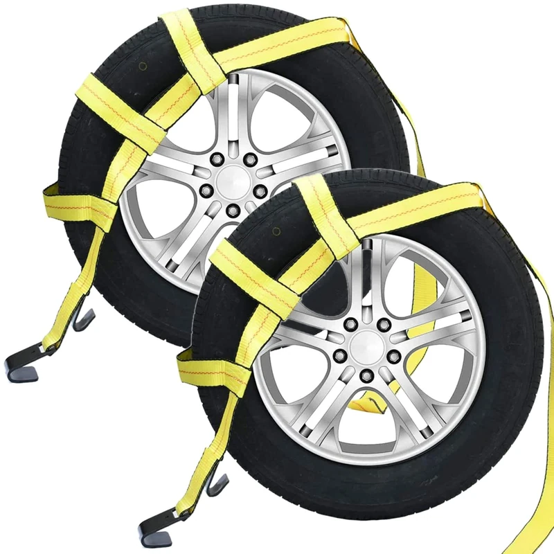 Robbor 2PK Tow Dolly Straps with Flat Hook - Image 1