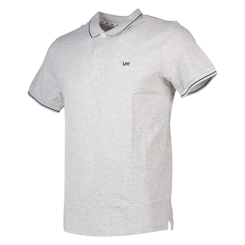 Lee Men's Pique Polo T Shirt, Ecru (Sharp Gray Mele 03), M UK - Image 1