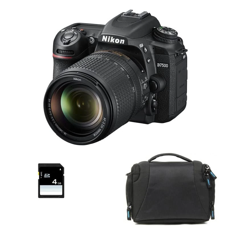 NIKON D7500 + 18-140 VR + SD 4Go + SAC