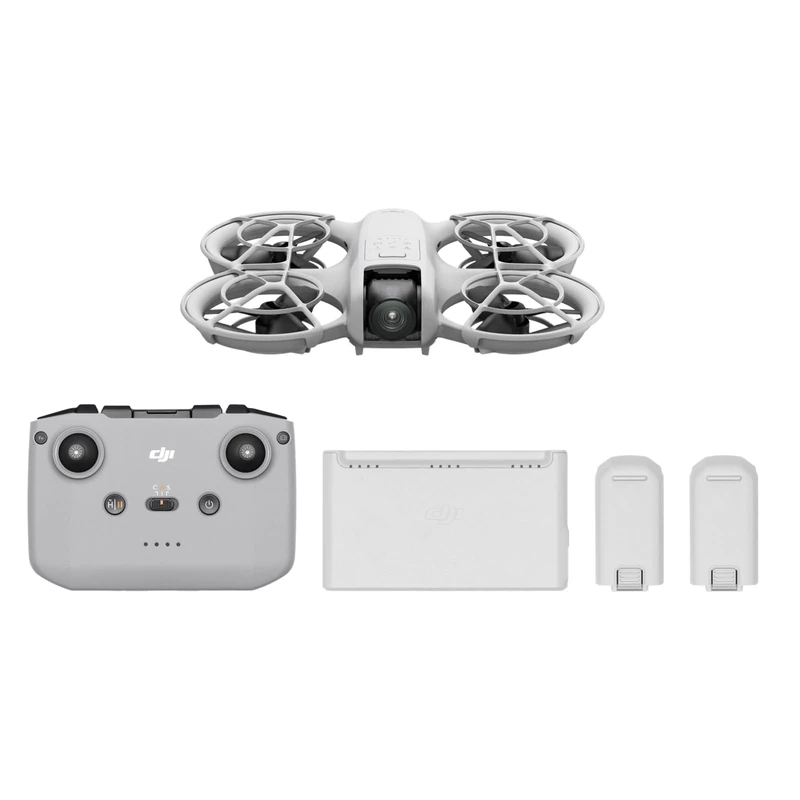 DJI Neo Fly More Combo, Mini Drone with 4K UHD Camera for Adults, 135g Self Flying Drone that Follows You, Palm Takeoff, Subject Tracking, QuickShots, Stabilized Video, with RC-N3 and 3 Batteries