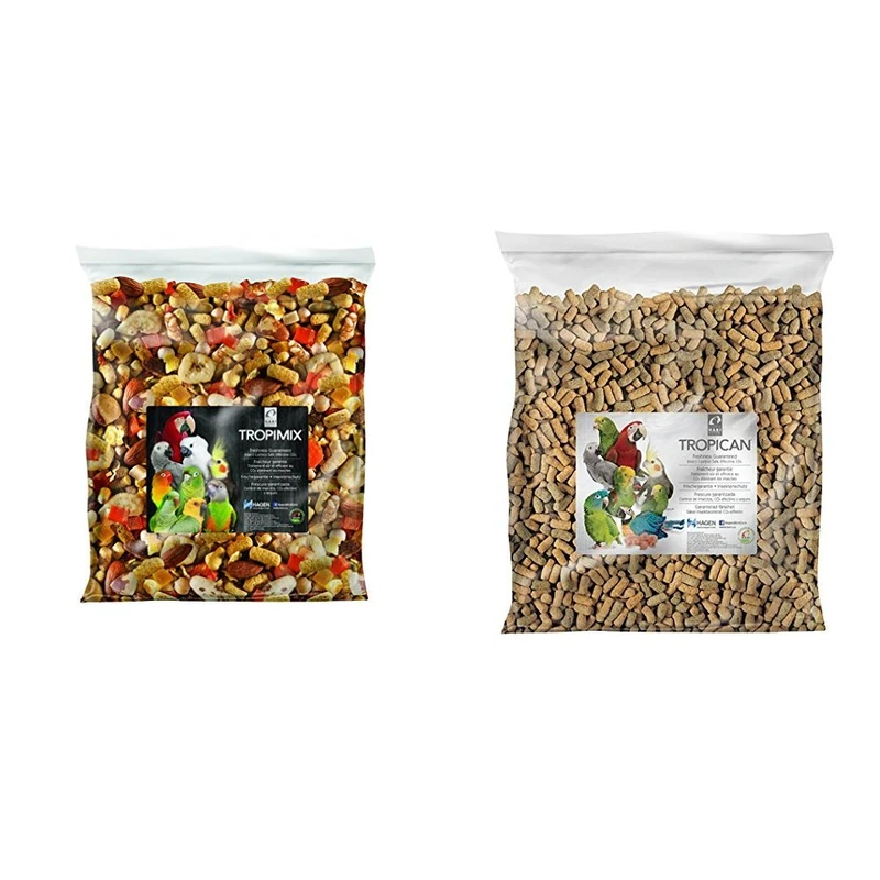 Hari Tropimix Large Parrot Mix 9.07kg and Hari Tropican Parrot Lifetime Stick 9.07kg
