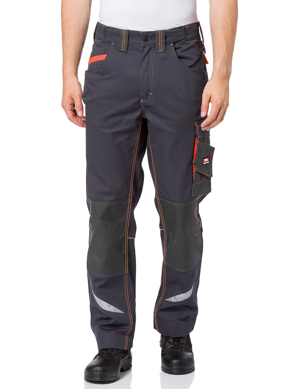 Bullstar Men's Ultra Work Trousers Utility Pants, Grey (Grey 400), W46