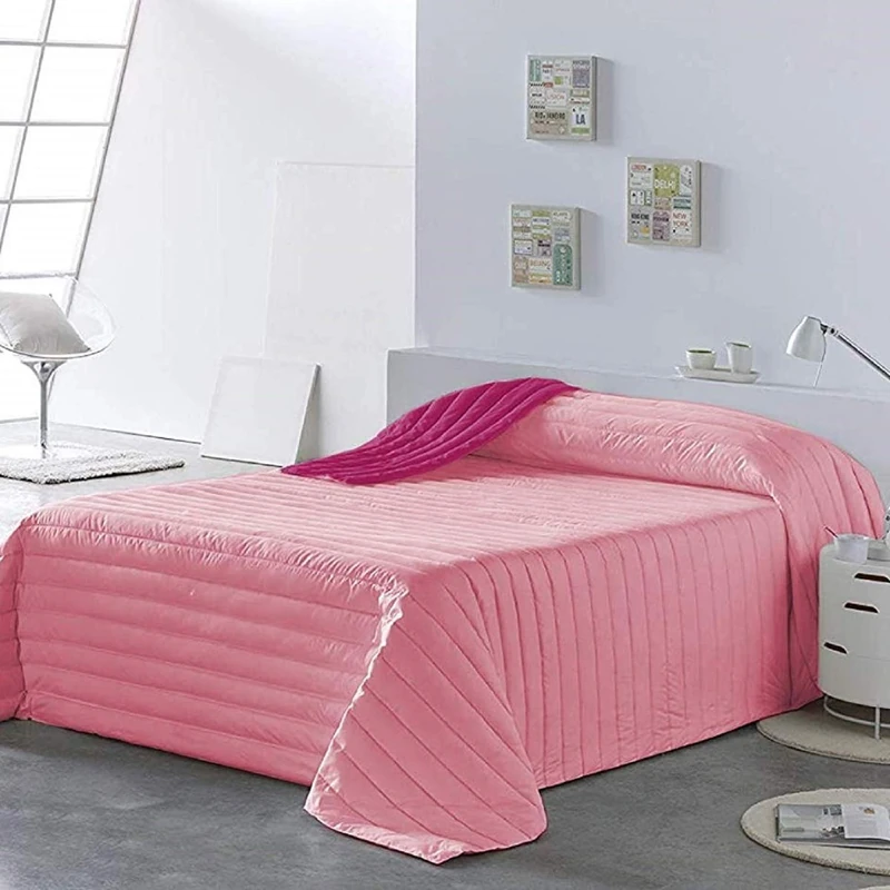 PETTI Artigiani Italiani Summer Bedspread, Soft Bed Cover, Microfiber, 100% Made in Italy, Pink/Fuchsia, Super King (260x270 cm) - Image 1