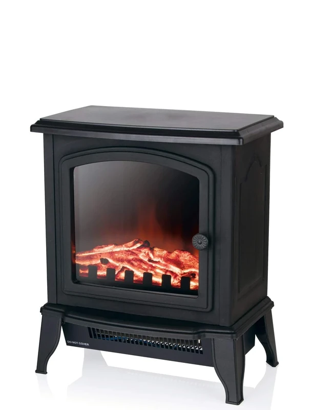 Warmlite WL46021 Mable Compact Stove Fire with 2 Heat Settings, Adjustable Thermostat and Overheat Protection, 2000W, Black