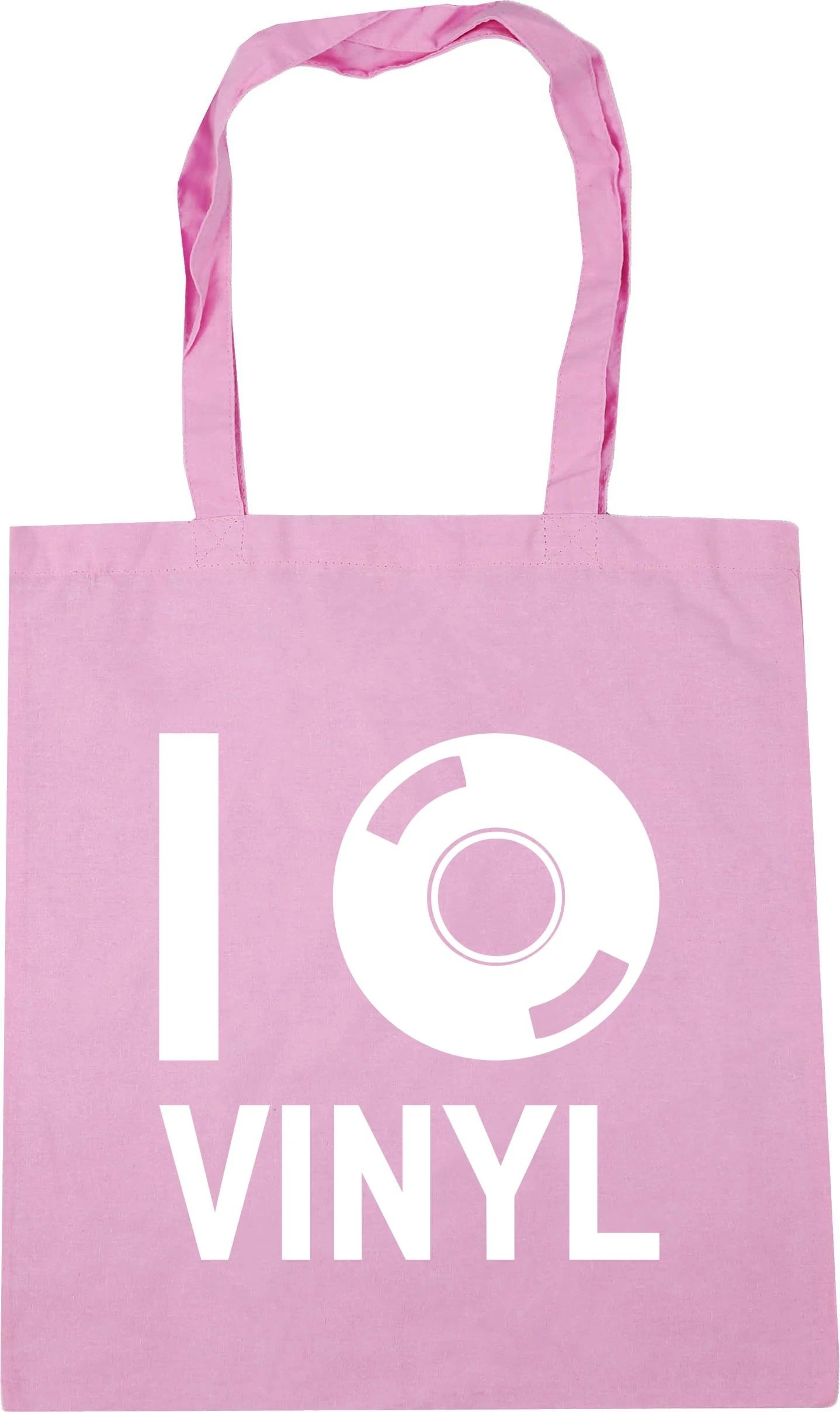 Hippowarehouse I love vinyl Tote Shopping Gym Beach Bag 42cm x38cm, 10 litres