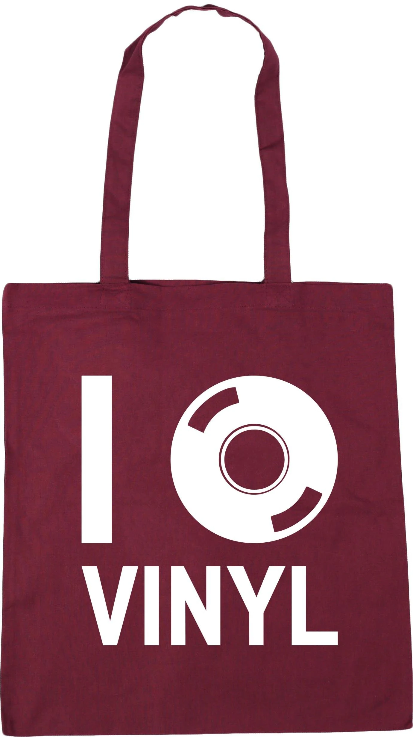 Hippowarehouse I love vinyl Tote Shopping Gym Beach Bag 42cm x38cm, 10 litres