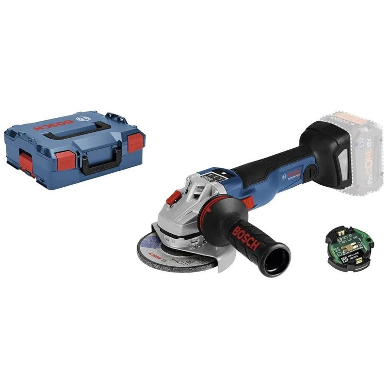 Bosch Professional 18V System Cordless Angle Grinder GWS 18V-10 SC (disc diameter: 125 mm, incl. Connectivity Module, L-BOXX, without battery/charger)
