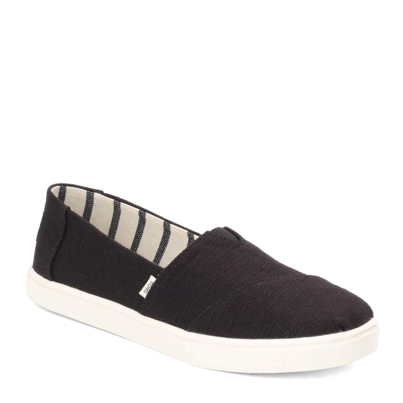 TOMS Women's Alpargata Cupsole Sneaker, Black, 10 UK