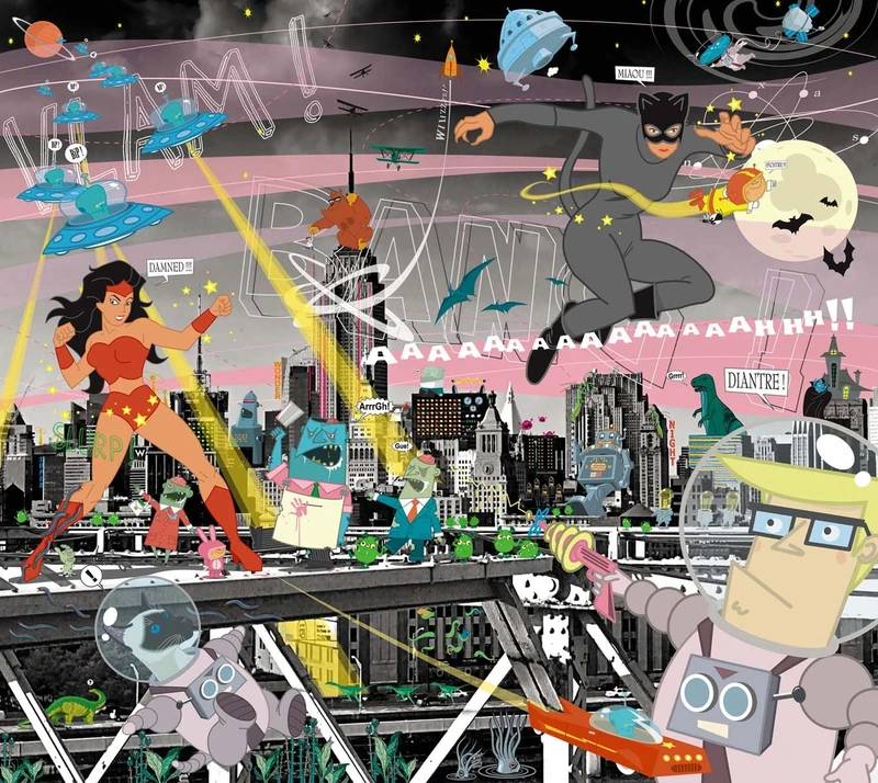 Scenolia Super Heros Decorative Wallpaper Poster 3 x 2.70 m XXL HD