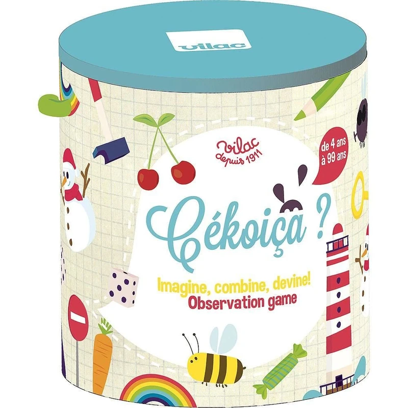 Vilac - Cecoica 6080 - Multi-coloured Geometric Shape Game