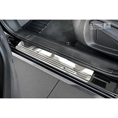 Avisa Inox door sill protectors compatible with Renault Kadjar 2015- - 'Exclusive' - 4-pieces