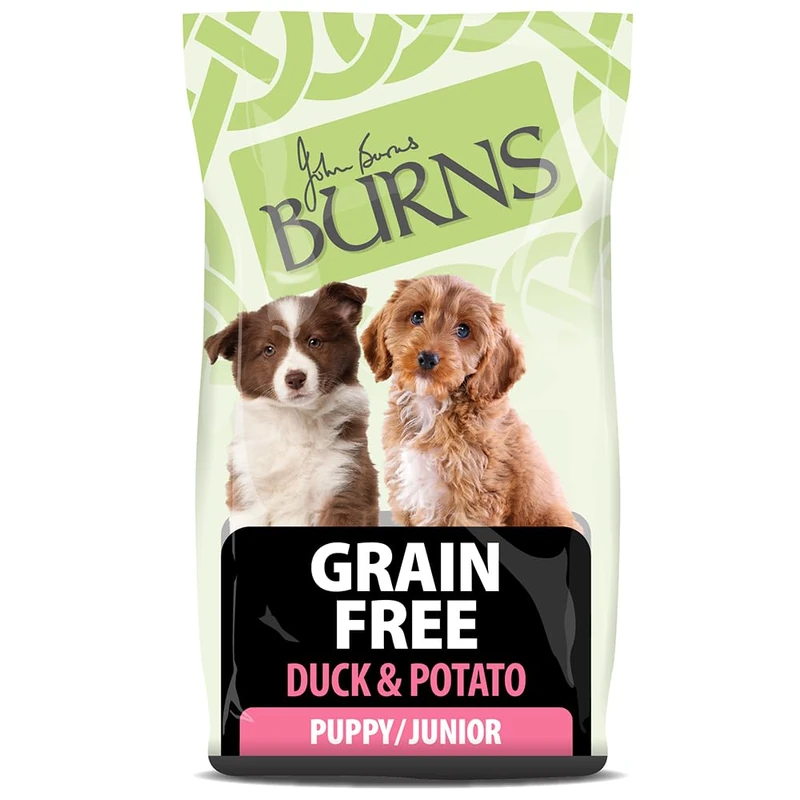 Burns Pet Nutrition Hypoallergenic Complete Dry Dog Food Puppy Grain Free Duck and Potato Grain Free 6 kg