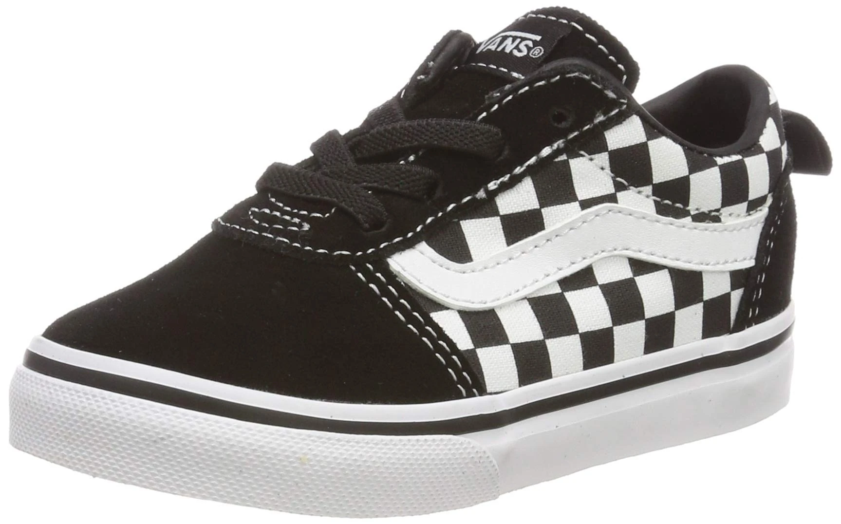 Vans Unisex Kids Ward Slip-on Sneaker, Checkered Black True White, 9.5 UK