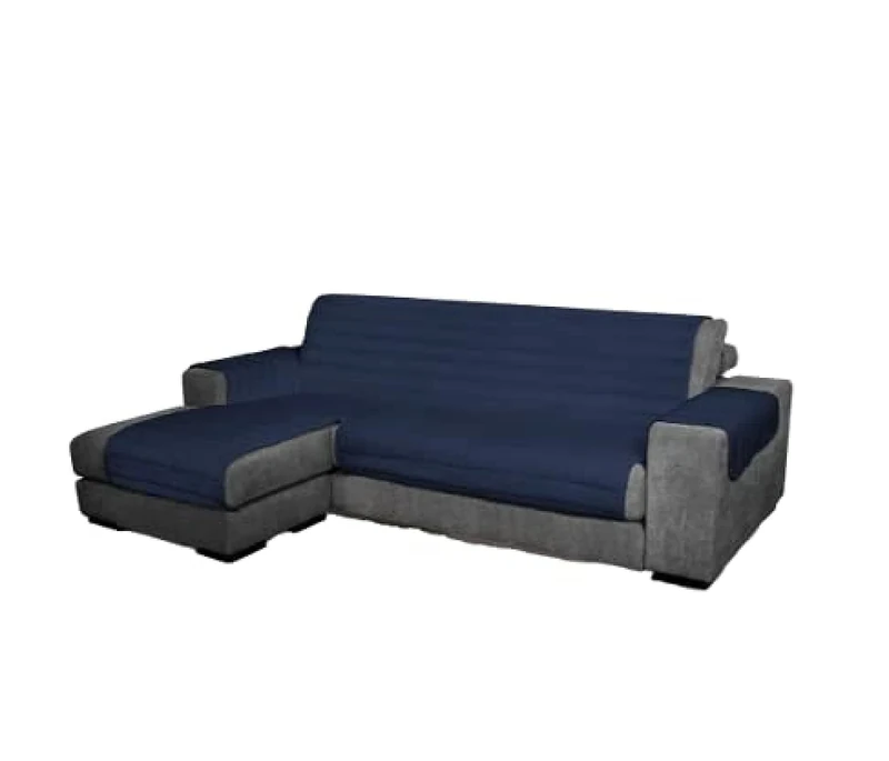 Italian Bed Linen Trendy Waterproof and Doubleface sofa cover, Dark blue 240cm, 100% microfiber