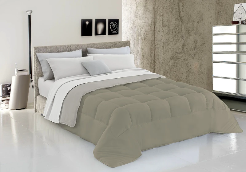 Sogni e Capricci Winter duvet dove grey/cream, double, Microfiber, 250x200cm