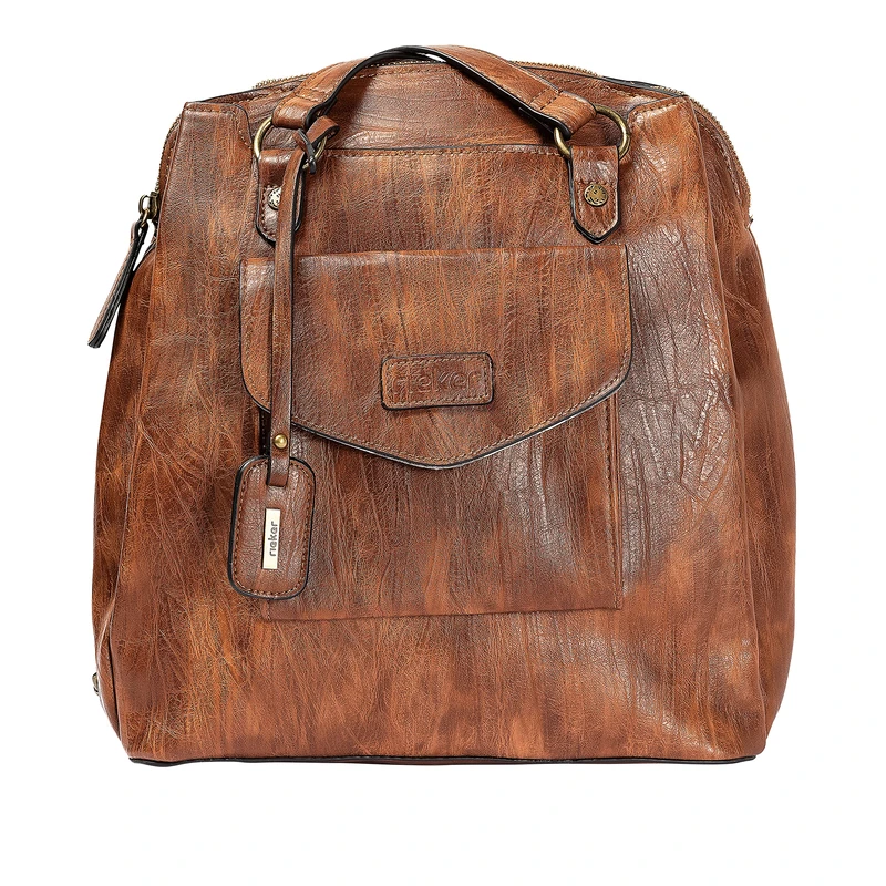 Rieker H1036-22 Women’s Backpack Handbag, Brown (Nuss-Antik), 32x12x31 centimeters (B x H x T)