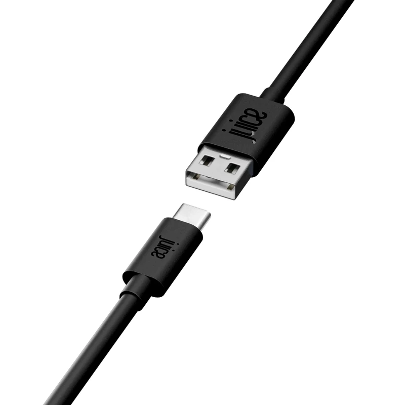 Juice USB Type C 2m Charger and Sync Cable for Samsung Galaxy S20, S10, S9, S8, S20 Plus, Huawei P30, P20,Sony, Apple Ipad 2020, Pro 2020, Air 2020 - Black