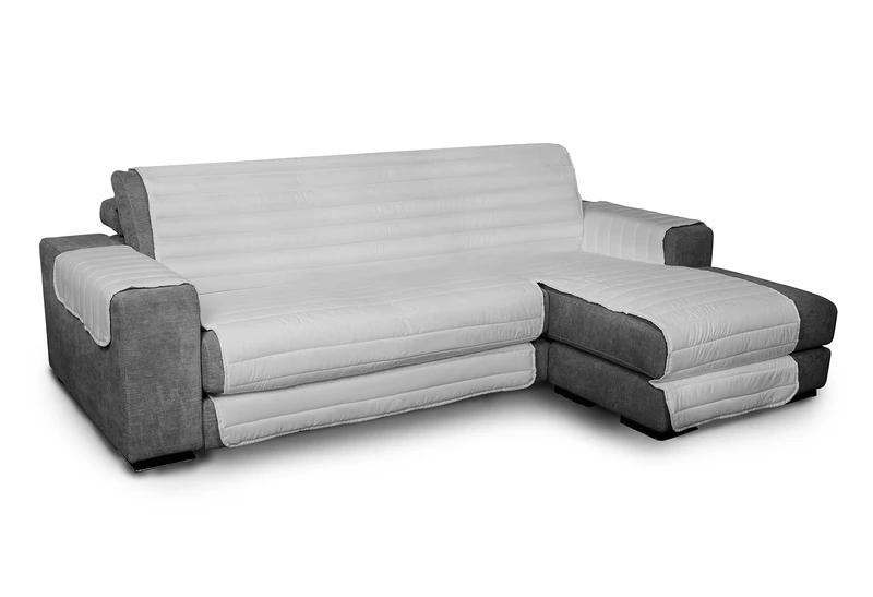 Italian Bed Linen Trendy Waterproof and Doubleface sofa cover, Grey 290cm, 100% microfiber