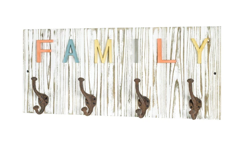 HAKU Mobel Wardrobe Colourful, Vintage, Solid Wood, Metal - Size: W 70 cm X H 30 cm X D 11 cm, Style: Industrial