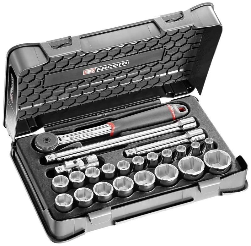 Facom S.161-3P6PB Socket Spanner Set 1/2 Inch S.161B 23-Piece